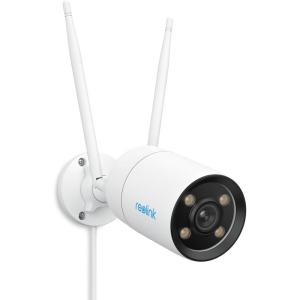 imageREOLINK ColorX Outdoor Security Camera with True Color Night Vision 2K 4MP QHD 5GHz24GHz WiFi 5 F10 Super Aperture Advanced 118 Sensor Smart Detection DC 12V1A Power Supply CX410W