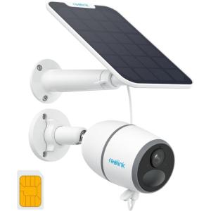 imageREOLINK 2K LTE Celluar Security Camera  4G No WiFi Rechargeable Battery Wireless Solar Powered 4MP Night Vision 2Way Talk Smart PersonVehicle Detection Go PlusSolar Panel Updated VersionSIM Card Included