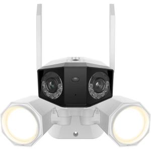 imageREOLINK 4K 8MP Floodlight Security Camera Outdoor DualLens Camera w 180 FOV DualBand WiFi 6 Color Night Vision with 1800lm Floodlight Smart AI Detection IP67 Waterproof AC 100240V
