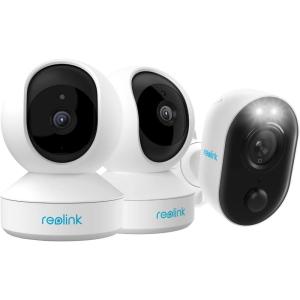 imageREOLINK 5MP Indoor Cam E1 Pro with 5MP Outdoor Cam Lumus Pugin WiFi Connection Smart Control with Phone App Local Storage No Subcription Fee