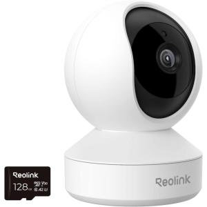 imageREOLINK E1 4MP Indoor Camera Plugin 24G WiFi Security Camera Wireless for BabyPet Monitor Bundle with 128G SD Card