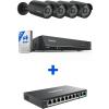 imageReolink 5MP PoE Security Camera System Bundle 4PCS 5MP IP Cameras a 8CH NVR PreInstalled with 2TB HDD RLK8410B45MPBlack Bundle with a PoE Switch