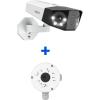 imageREOLINK Junction Box B10 and 8MP PoE OutdoorIndoor Home Security Camera Duo 2 PoE with 180 Degree Viewing Angle Smart PersonVehiclePet Detection Color Night Vision