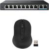imageReolink PoE Switch with 8 Ports 120W for All Ports Ideal for Reolink NVR and PoE Cameras Bundle with A Wireless Mouse with USB Nano Receiver Works 8Channel16Channel NVR