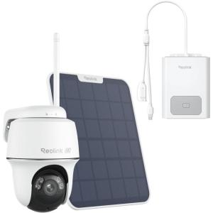 imageREOLINK Argus PT Ultra Bundle with Battery PackFirst 4K Solar Security Cameras Wireless Outdoor360 Pan Tilt AutoTracking 8MP Color Night Vision 245 GHz WiFi 6 No Subscriptions Home Hub Comp
