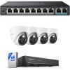 imageReolink PoE Switch with 8 Ports 120W for All Ports Ideal for Reolink NVR and PoE Cameras Bundle with AI Video Search 12MP Smart Security System 247 Recording Perimeter Protection RLK81200D4A