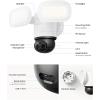 imageREOLINK TrackFlex Floodlight WiFi 4K DualLens Floodlight Camera 360 PTZ 6X Hybrid Zoom 3000 Lumens DualBand WiFi 6 AutoTracking Local AI Video Search 247 Recording 100240V AC Hardwired