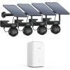 imageREOLINK 4X Altas PT Ultra Black with Solar Panel and Home Hub 4K Solar Security Cameras Wireless Outdoor 500 Days Battery Life ColorX Night Vision 360 Auto Tracking Local Storage