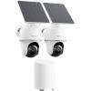imageREOLINK 5MP Solar Security Cameras Wireless Outdoor 360 Pan Tilt AutoTracking Smart AI Detection Up to 1TB Local Storage 245GHz DualBand WiFi Home Hub Mini with 2X Argus PT  Solar Panel