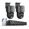imageREOLINK TrackMix PoE Bundle RLN8410 with 2TB HDD 6X Hybrid Zoom 355 Pan amp 90 Tilt Auto Tracking 247 Recording 8MP HD Security Camera System