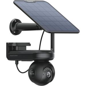 imageREOLINK Altas PT Ultra Black  4K Solar Security Cameras Wireless Outdoor 500 Days Battery Life ColorX Night Vision 360 Pan Tilt Auto Tracking DualBand WiFi 6 Cameras for Home SecurityBlack