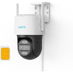 imageREOLINK Wired 4G LTE Cellular Security Camera Outdoor PTZ Camera No WiFi Needed 2K 4MP Dual Lens Auto Tracking 6X Hybrid Zoom Smart PersonCarPet Detection 247 Recording TrackMix Wired LTE
