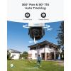 imageREOLINK 4K PTZ Security Camera System 360 Degree View PoE Camera with 16X Optical Zoom for Outdoor Surveillance Auto Tracks HumanVehiclePet TwoWay Talk 260ft IR Night Vision RLC823A 16X