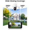 imageREOLINK 5MP Solar Security Cameras Wireless Outdoor System Argus PTHome Hub Mini Bundle with E1 Zoom 360 Pan Tilt AutoTracking Color Night Vision 245 GHz WiFi No Subscriptions