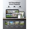 imageReolink Camera System with PT AutoTracking 4K PoE Cameras Home Surveillance Wired Outdoor Smart Detection Spotlights 8CH NVR 2TB HDD RLK8800PT4 with one Duo 2 PoE amp one 18m Network Cable