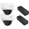 imageREOLINK PoE IP Security Camera RLC843Ax2 Bundle with Injector x2 One Cable Offer Both Power and Data 5X Optical Zoom for Outdoor Usage 8MP HD Security PoE Camera System