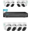 imageReolink 5MP PoE Security Camera System Bundle 8pcs 5MP Smart Human Vehicle Detection PoE Cameras Dome IP Cameras an 8CH NVR PreInstalled with 2TB HDDInclude 4 x 18M Cat5 Cable