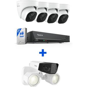 imageREOLINK 5MP Security Camera System 4pcs IP Security Camera for IndoorOutdoor 2Way Talk 2TB HDD 8CH NVR RLK8520D45MP Bundle with Duo Floodlight PoE 4K UltraWide Angle Camera