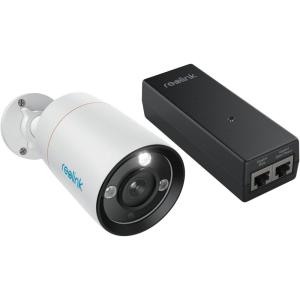 imageREOLINK RLC1212A Bundle PoE Injector One Cable Offer Both Power and Data Color Night Vision 2 Way Talk Smart Detection 12MP HD Security PoE Camera System