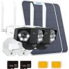 imageREOLINK 4K Dual Lens 4G LTE Cellular Security Camera Wireless Outdoor128GB SD Card2Pack 180 Wide Angle Sim Card Included Continuous Solar Powered Color Night Vision 2 Way Talk Duo 2 LTE Kit