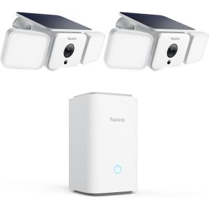 imageREOLINK Home Hub with Solar Floodlight Cam 2K 150 Security Cameras Wireless Outdoor Up to 1000lm Light amp Siren Alarm AIPIR MotionActivated Floodlight Color Night Vision WiFi 6 245GHz IP66