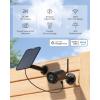 imageREOLINK Argus Eco BlackSolar Panel 2K 5MP Solar Security Camera Outdoor for Home Surveilance Night Vision HumanCar Smart Detection 24G WiFi No Subscription Home Hub Compatible Local StorageBlack