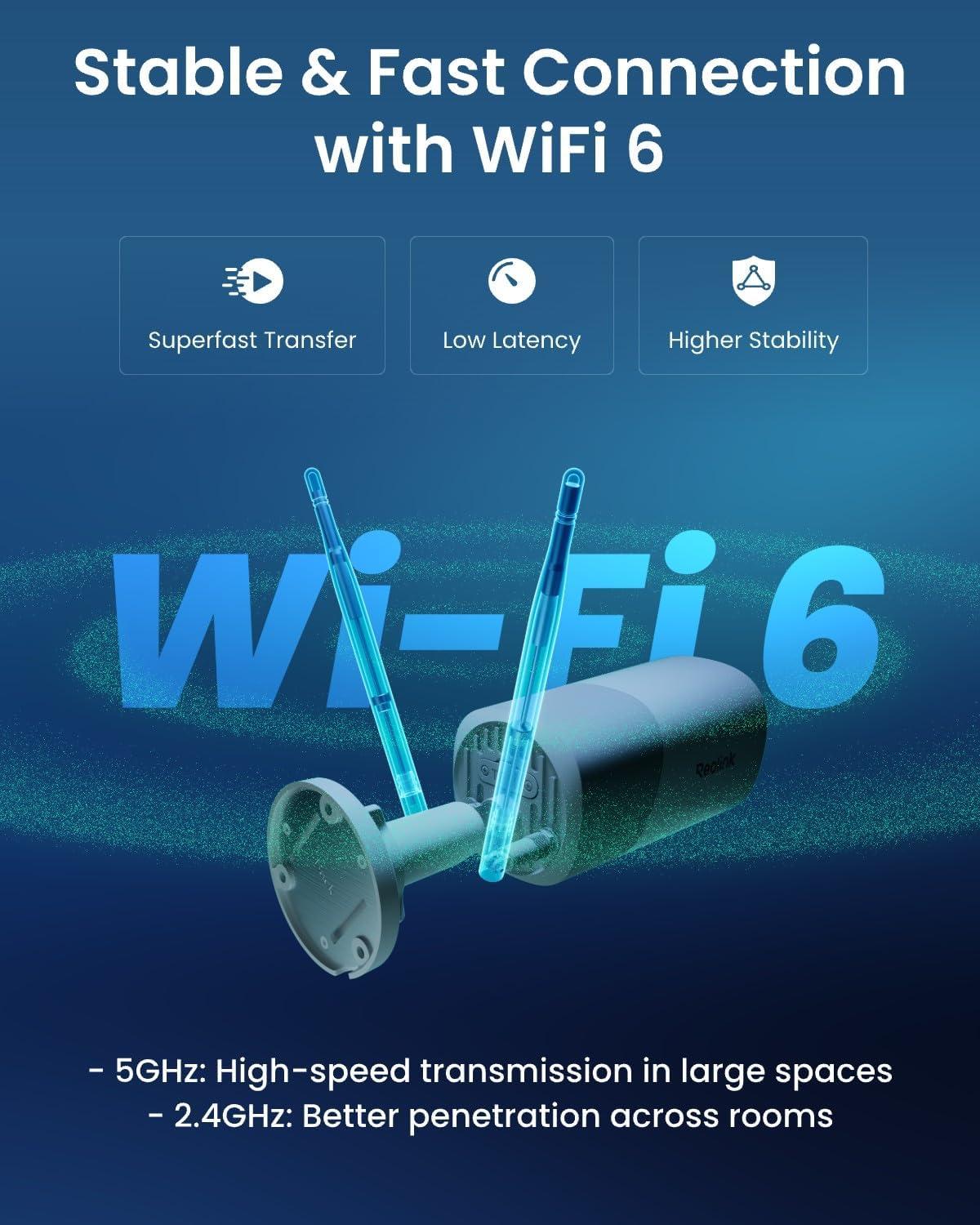 imageREOLINK 4K 8MP Outdoor Security Camera with 5X Optical Zoom WiFi 6 Tech Smooth Remote Viewing with H265 Recording Color Night Vision HumanVehicleAnimal Detection RLC811WARPWCB8MZ
