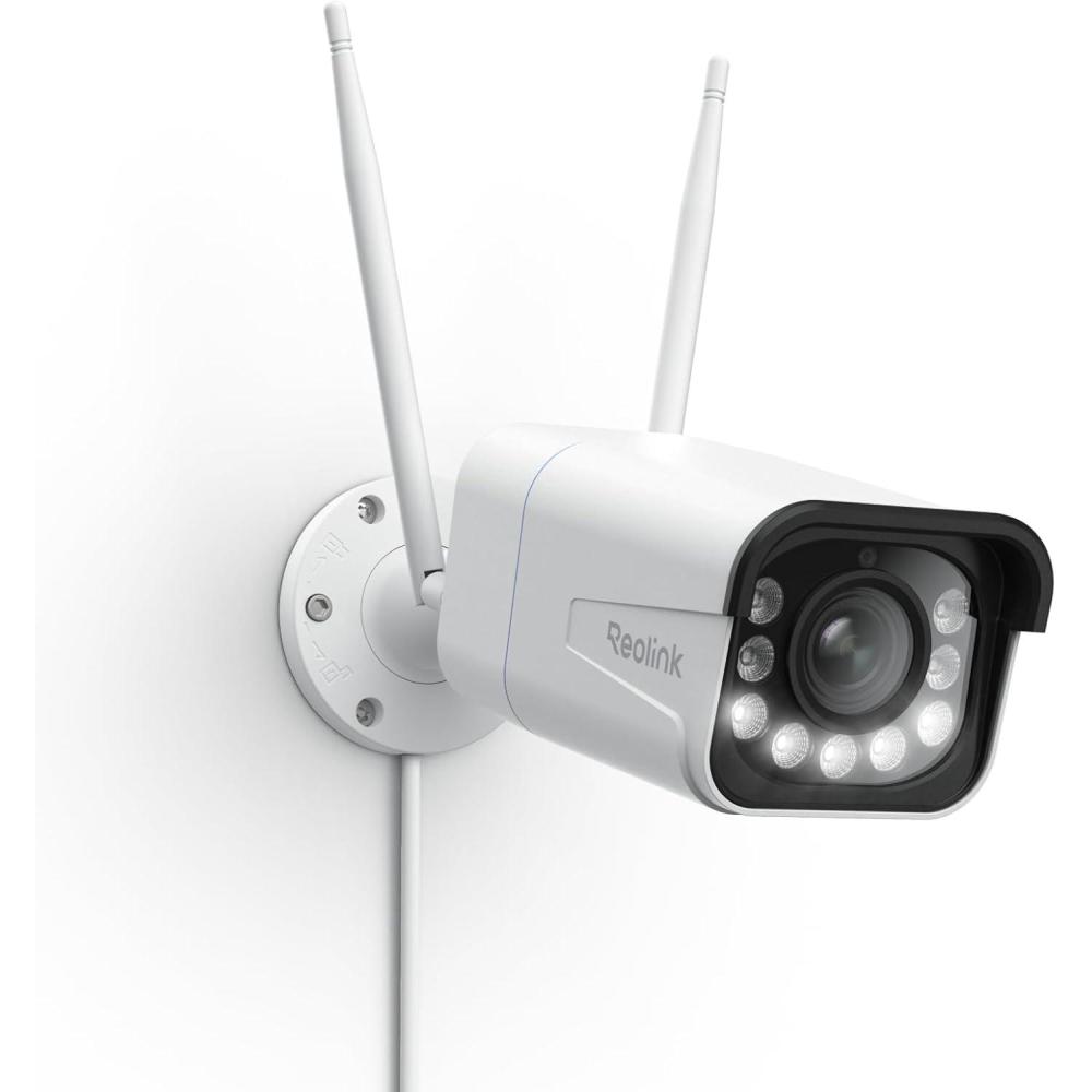 imageREOLINK 4K 8MP Outdoor Security Camera with 5X Optical Zoom WiFi 6 Tech Smooth Remote Viewing with H265 Recording Color Night Vision HumanVehicleAnimal Detection RLC811WARLC811WA