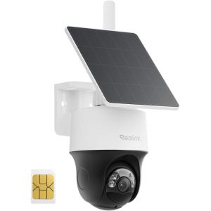 imageREOLINK 2K 4G LTE Cellular Security Camera Wireless Outdoor 360 PanTilt amp Auto Tacking No WiFi Solar Powered Color Night Vision Smart AI Detection Sim Card Included Go PT S LiteSolar Panel