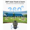 imageREOLINK 4K Dual Lens 360 4G Cellular Security Camera Wireless Auto Tracking Trail Camera Auto 6X Hybrid Zoom Smart Detection NoGlow IR Waterproof for Wildlife TrackMix LTE Trail
