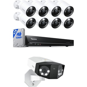 image:imageREOLINK 12MP IP Security Camera System RLK161200B8A Bundle TwoWay Talk Color Night Vision PersonVehiclePet Detection 4TB HDD 16CH NVR with 1pcs 16MP DualLens Duo 3 PoE