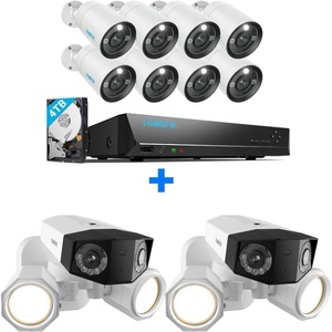 image:imageREOLINK 12MP Security Camera System 8pcs PoE Security Camera Outdoor Color Night 2Way Talk 16CH NVR 4TB HDD RLK161200B8A Bundle with 2pcs 4K UltraWide Angle Camera Duo Floodlight PoE