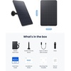 image:imageReolink 12W Solar Panel Black NonStop Solar Power Supply for All Wireless Battery Camera Outdoor Compatible with TrackMixArgus PT UltraDuo 2Eco Ultra3 Ultra Waterproof Reolink Solar Panel 3Black