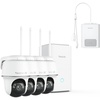 image:imageREOLINK Home Hub with 4X Argus PT Ultra Bundle with Battery Pack4K Solar Security Camera Outdoor Encrypted Local Storage Camera System 360 Pan Tilt Smart Detection No Monthly Fee