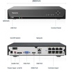 image:imageREOLINK 8CH Network Video Recorder for Home Security Camera System 247 RecordingHDD Not Included Only Work with 16MP12MP4K8MP5MP4MP REOLINK PoE IP Camera RLN8410BlackNo HDD