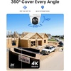image:imageREOLINK 4K LTE Cellular Security Camera Wireless Outdoor 360 Smart Detection with AutoTracking Solar Powered SIM Card Included LocalCloud Storage Color Night Vision Go PT Ultra Updated VerWhite