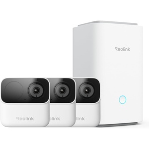 image:imageREOLINK 3Cam Wireless Security System Argus MagiCam  Home Hub AI Person Detection Magnetic Mount 9Month Battery Life 1080p Night Vision Indoor Camera DualBand 245GHz WiFi No Subscription
