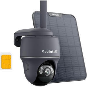 image:imageREOLINK 4K LTE Cellular Security Camera Wireless Outdoor 360 Smart Detection with AutoTracking Solar Powered SIM Card Included LocalCloud Storage Color Night Vision Go PT Ultra Updated VerGrey