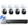 image:imageREOLINK 8CH 4K Security Camera System with PT AutoTracking RLK8800PT4B  355Pan 50Tilt 4pcs 4K PoE Cameras Wired Outdoor 8CH Black NVR with 2TB HDD Smart AI Detection Spotlights amp 2Way TalkRLK8800PT4B with Black NVR
