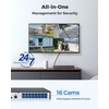 image:imageREOLINK TripleLens PoE Security Camera Outdoor 10MP 180 Panoramic amp 4K PT with Auto Tracking 16CH Network Video Recorder for Home Security Camera System OMVI 3i PoE x4 Bundle with RLN16410