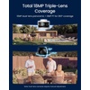 image:imageREOLINK TripleLens PoE Security Camera Outdoor 10MP 180 Panoramic amp 4K PT with Auto Tracking 8CH Network Video Recorder for Home Security Camera System OMVI 3i PoE x2 Bundle with RLN8410