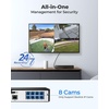 image:imageREOLINK TripleLens PoE Security Camera Outdoor 10MP 180 Panoramic amp 4K PT with Auto Tracking 8CH Network Video Recorder for Home Security Camera System OMVI 3i PoE x2 Bundle with RLN8410